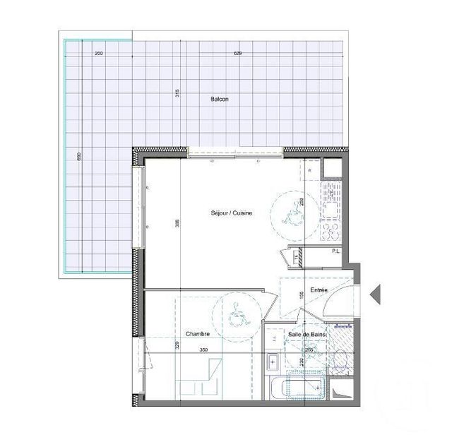 appartement à vendre - 2 pièces - 41.7 m2 - THONON LES BAINS - 74 - RHONE-ALPES - Century 21 Chablais - Léman