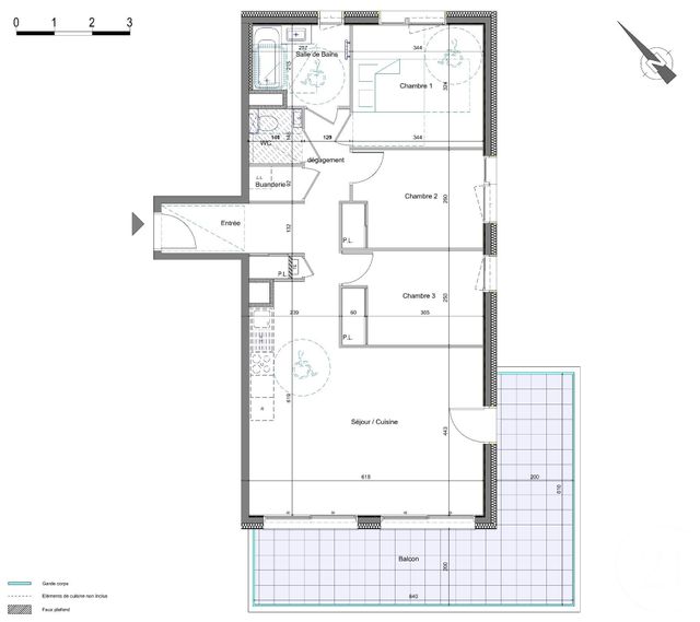 Appartement T4 à vendre - 4 pièces - 79.42 m2 - THONON LES BAINS - 74 - RHONE-ALPES - Century 21 Chablais - Léman