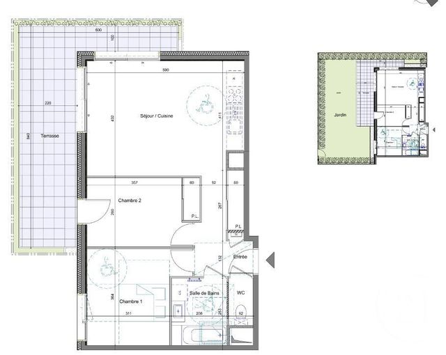 Appartement T3 à vendre - 3 pièces - 61.08 m2 - THONON LES BAINS - 74 - RHONE-ALPES - Century 21 Chablais - Léman