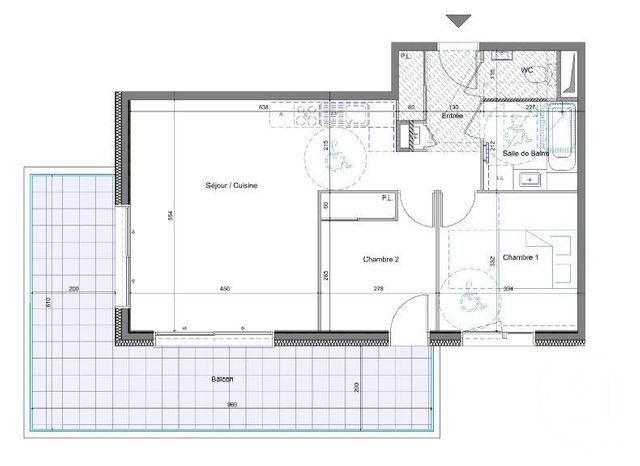 Appartement T3 à vendre - 3 pièces - 61.7 m2 - THONON LES BAINS - 74 - RHONE-ALPES - Century 21 Chablais - Léman