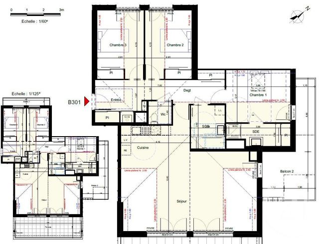 Appartement F4 à vendre - 4 pièces - 107.99 m2 - LYAUD - 74 - RHONE-ALPES - Century 21 Chablais - Léman