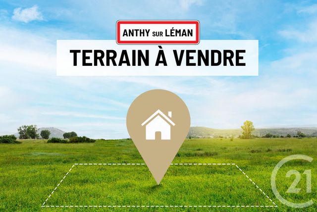terrain à vendre - 450.0 m2 - ANTHY SUR LEMAN - 74 - RHONE-ALPES - Century 21 Chablais - Léman