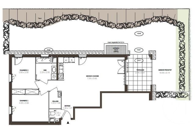 Afficher la photo en grand Appartement F3 à vendre - 3 pièces - 64.53 m2 - THONON LES BAINS - 74 - RHONE-ALPES - Century 21 Chablais - Léman