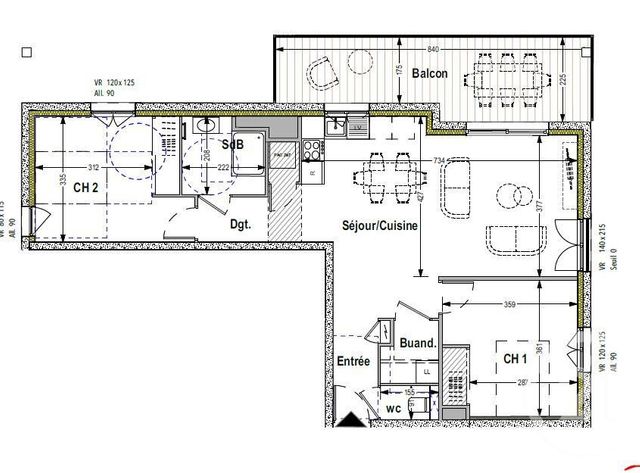 Afficher la photo en grand Appartement F3 à vendre - 3 pièces - 73.7 m2 - ANTHY SUR LEMAN - 74 - RHONE-ALPES - Century 21 Chablais - Léman
