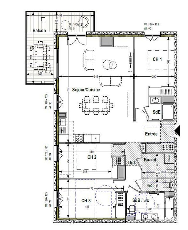 Afficher la photo en grand Appartement F4 à vendre - 4 pièces - 105.8 m2 - ANTHY SUR LEMAN - 74 - RHONE-ALPES - Century 21 Chablais - Léman
