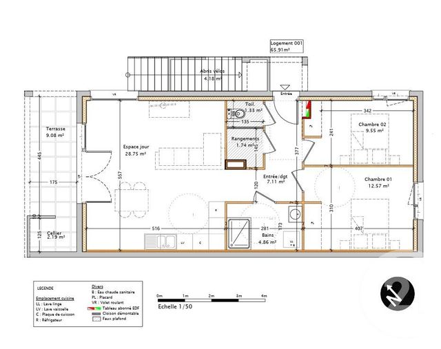 Appartement F3 à vendre - 3 pièces - 65.7 m2 - ANTHY SUR LEMAN - 74 - RHONE-ALPES - Century 21 Chablais - Léman